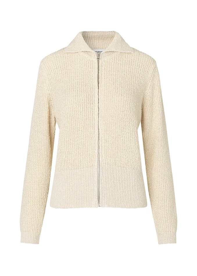 Women OmenMD Cardigan Off White Modstrm Blouses and Knitwear Women OmenMD Cardigan Off White Modstrm Blouses and Knitwear