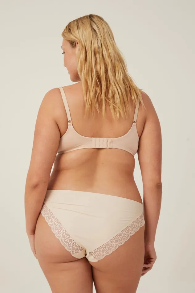 Women Panties Cotton On Party Pants Seamless Bikini Brief Frappe