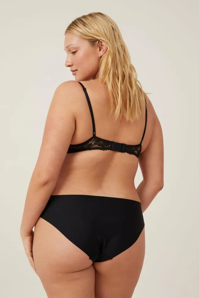 Women Panties Cotton On The Invisible Bikini Brief r Black