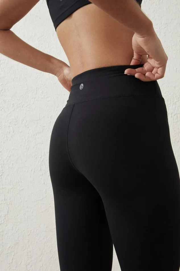 Women Pants Cotton On Active Core 78 Tight Core Black