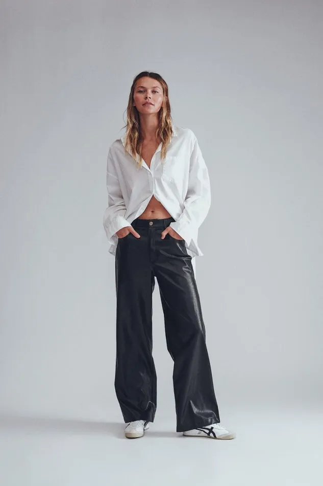 Women Pants Cotton On Arden Faux Leather Pant Black