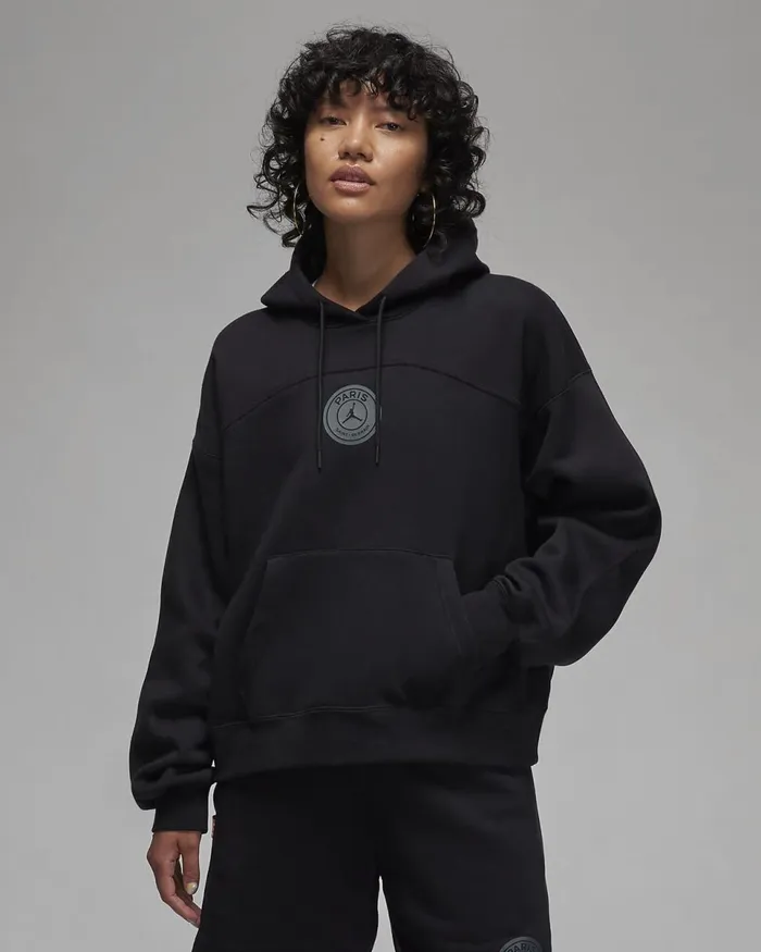 Women Paris SaintGermain Blackmagma Orange Nike Hoodies And Sweatshirts