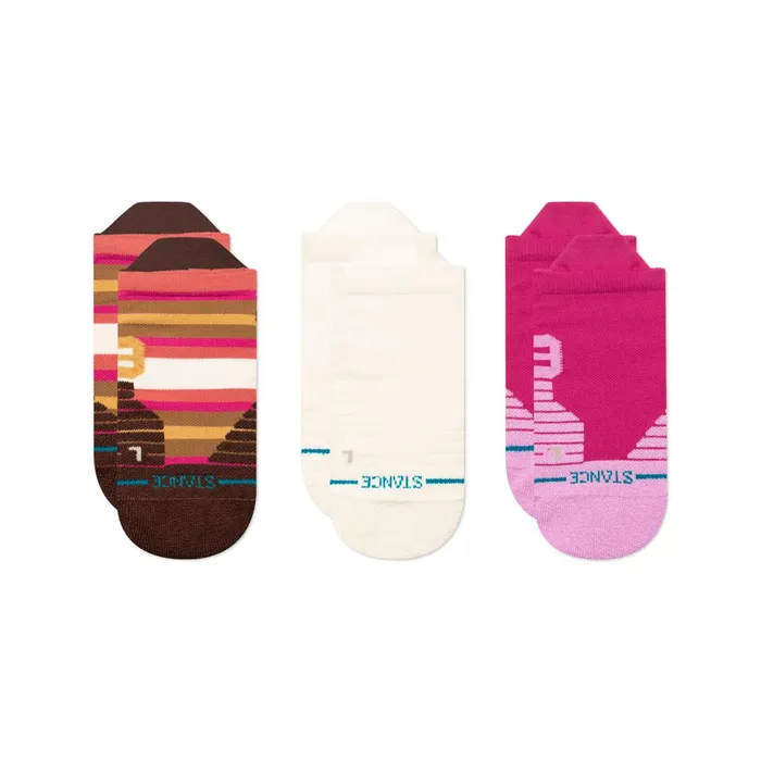 Women Performance Tab Socks 3 Pack Steady Flow 8211 Magenta Stance Tab
