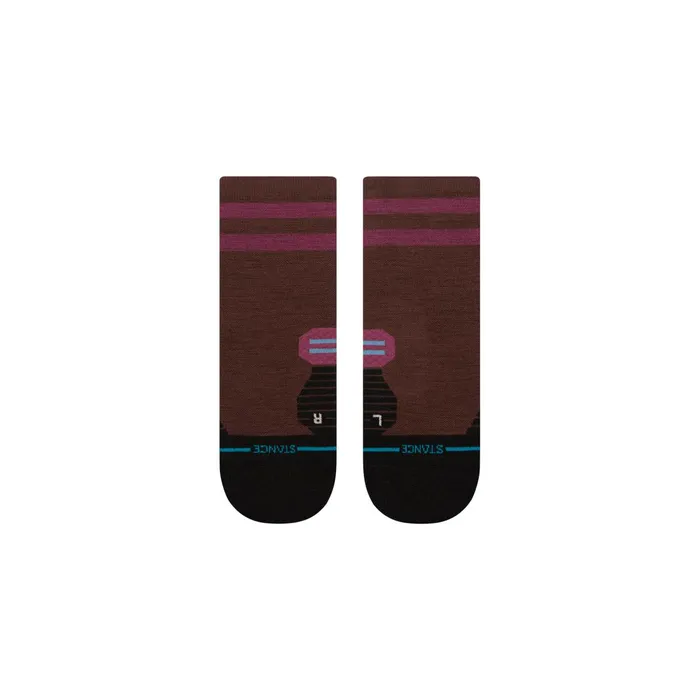 Women Performance Wool Quarter Socks Darkbrown Stance Quarter