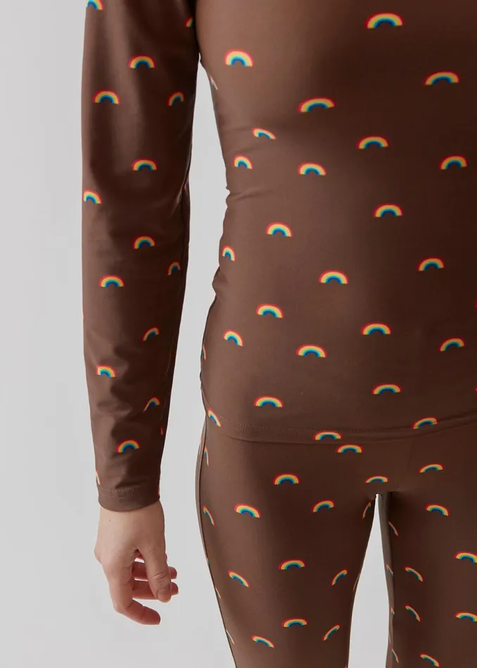 Women PernilleMD Print Tights Rainbow Modstrm Pants and Leggings Women PernilleMD Print Tights Rainbow Modstrm Pants and Leggings