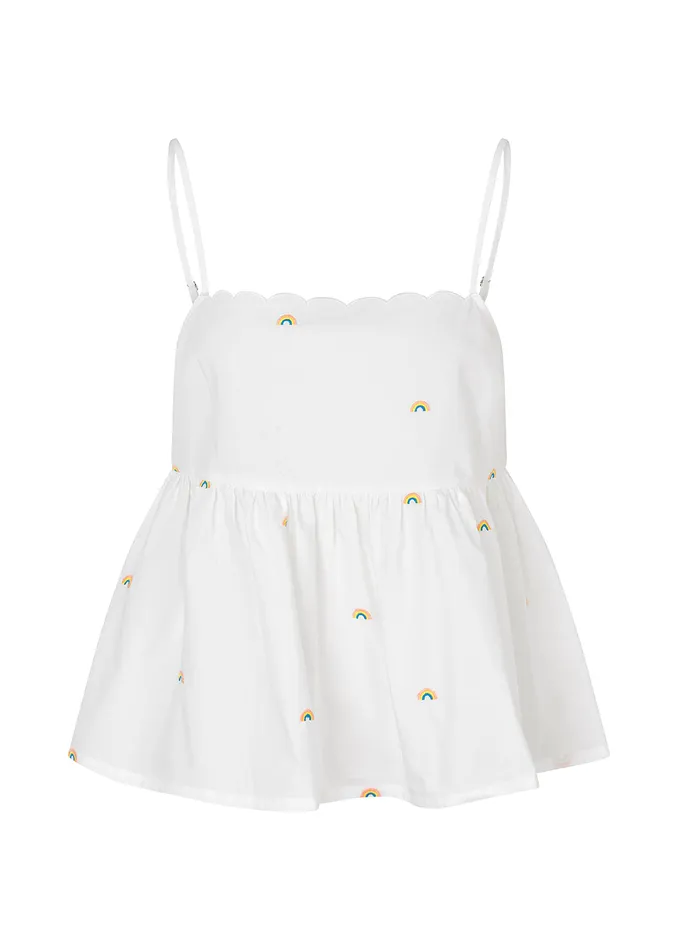 Women PernilleMD Strap Top Soft White Modstrm Tops Women PernilleMD Strap Top Soft White Modstrm Tops