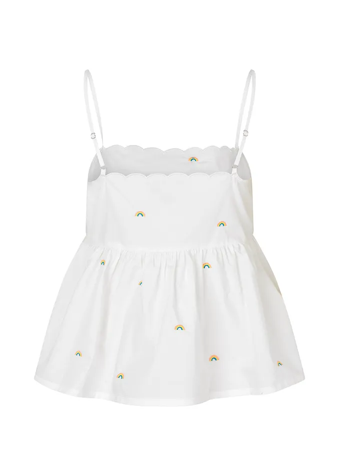 Women PernilleMD Strap Top Soft White Modstrm Tops Women PernilleMD Strap Top Soft White Modstrm Tops