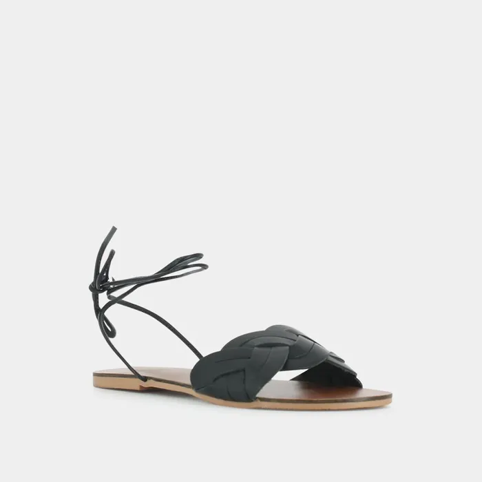 Women Sandals Jonak Braided Sandals With Laces