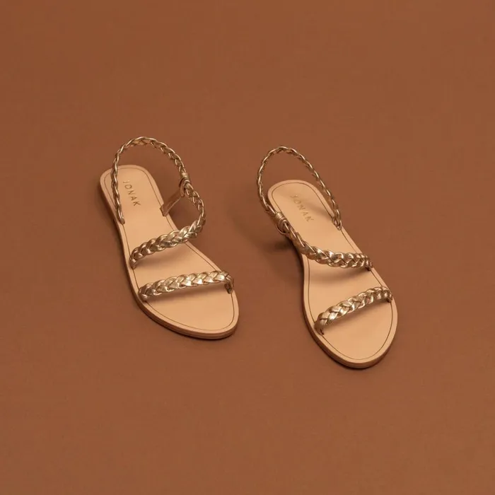 Women Sandals Jonak Braided Strappy Sandals
