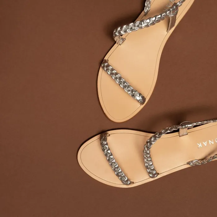 Women Sandals Jonak Braided Strappy Sandals
