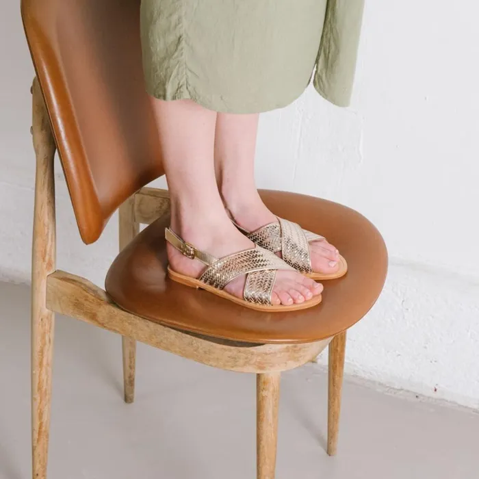 Women Sandals Jonak Flat Sandals With Broad Straps