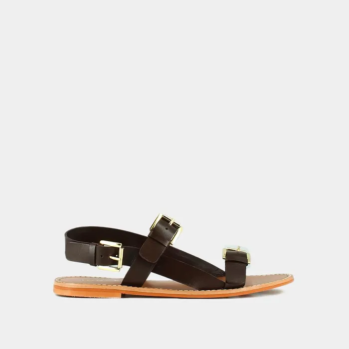 Women Sandals Jonak Gold Buckle Sandals
