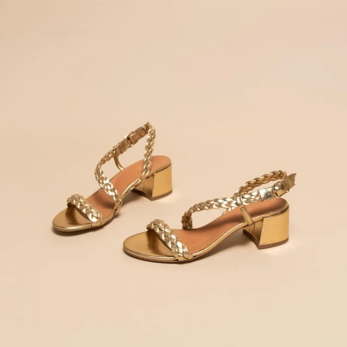 Women Sandals Jonak Heeled Sandals With Braided Straps