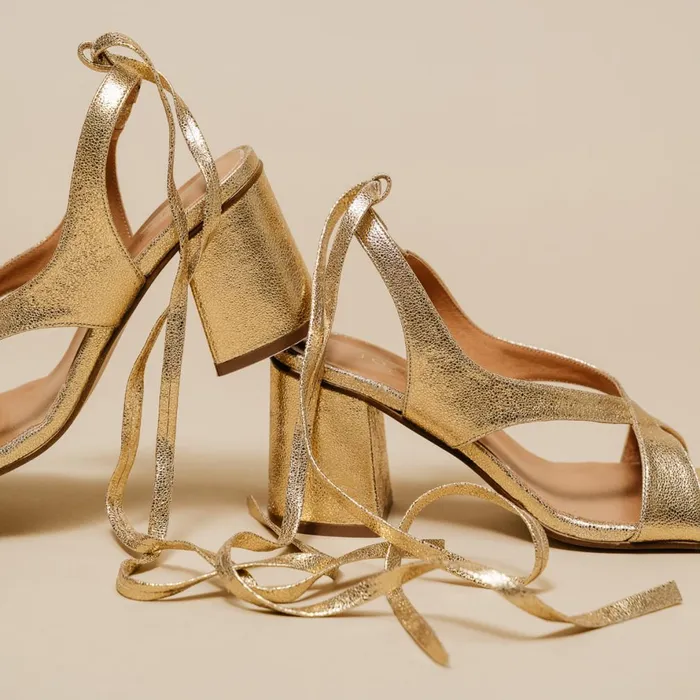 Women Sandals Jonak Heeled Sandals With Tie Straps