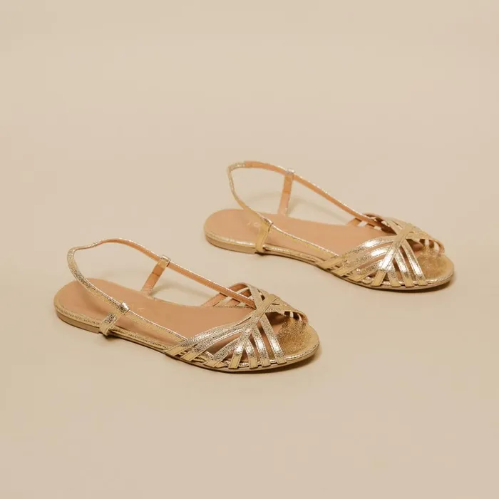 Women Sandals Jonak Open Toe Flat Sandals