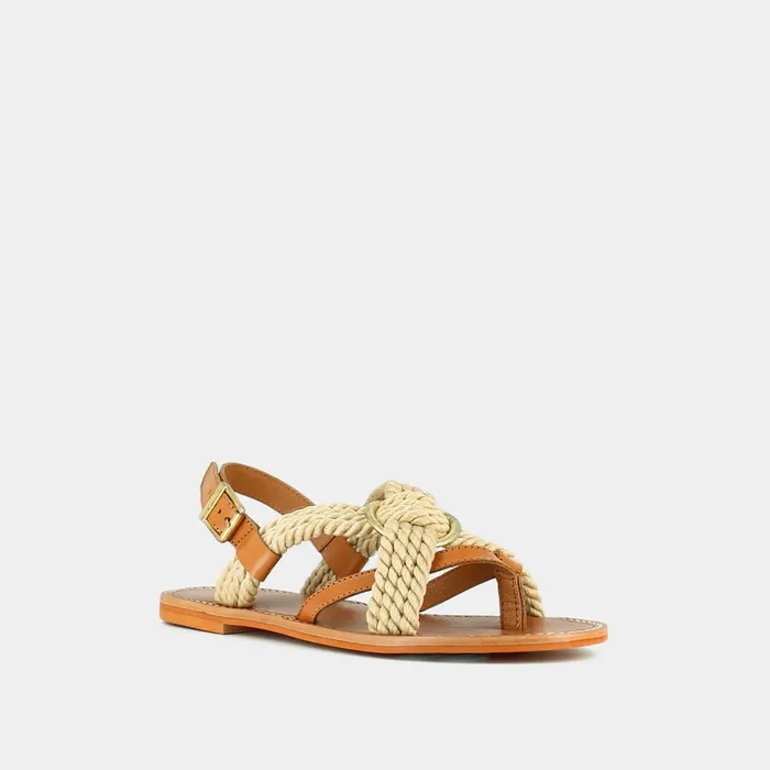 Women Sandals Jonak Sandals With CrissCross Straps