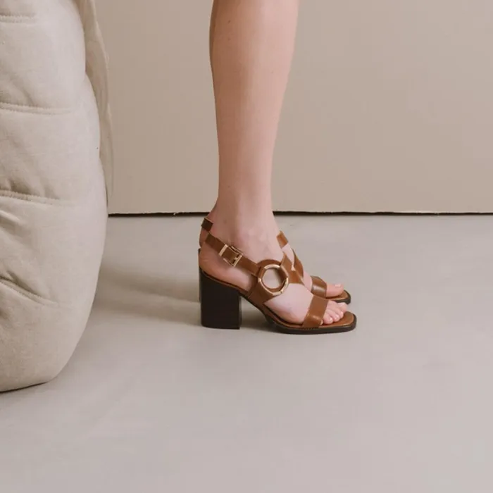 Women Sandals Jonak Sandals With Heel And Ring