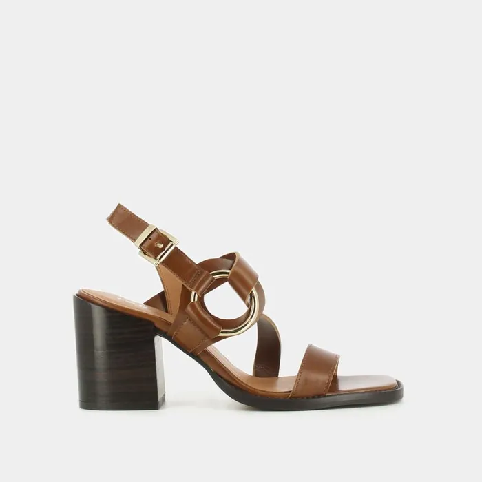 Women Sandals Jonak Sandals With Heel And Ring
