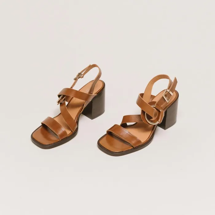 Women Sandals Jonak Sandals With Heel And Ring