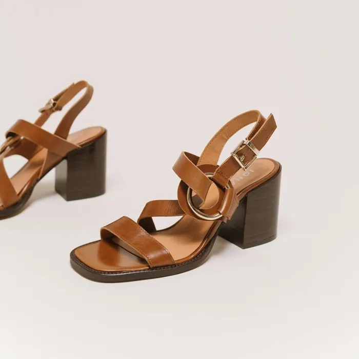 Women Sandals Jonak Sandals With Heel And Ring