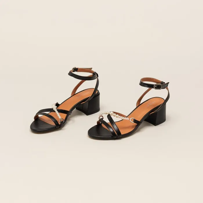 Women Sandals Jonak Sandals With Heels And Beads