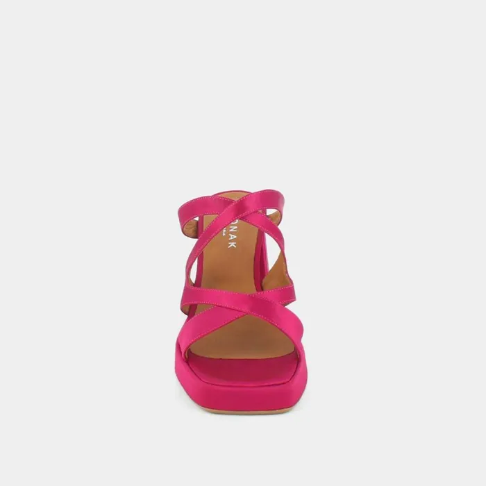 Women Sandals Jonak Sandals With Heels And Square Toe
