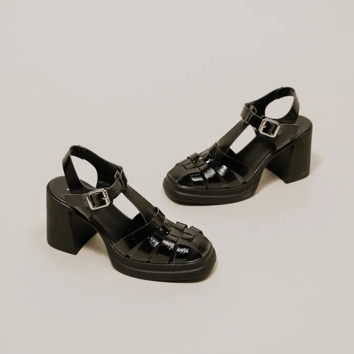 Women Sandals Jonak Sandals With Heels And Square Toes