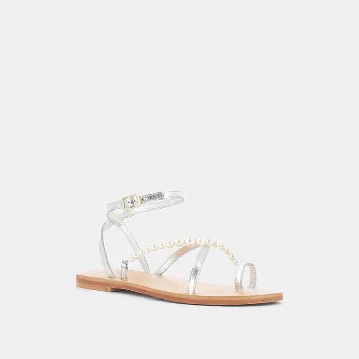 Women Sandals Jonak Strappy And Beaded Sandals