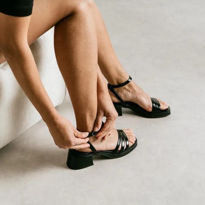 Women Sandals Jonak Strappy Sandals With Square Toe