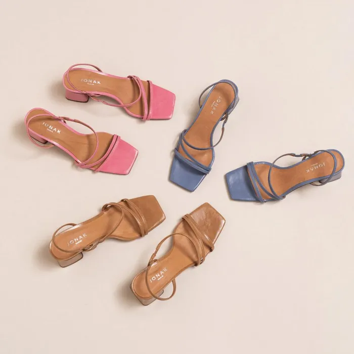 Women Sandals Jonak Strappy Sling Back Sandals
