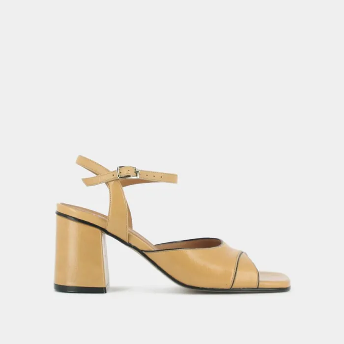 Women Sandals Jonak TwoTone Heels With Strap