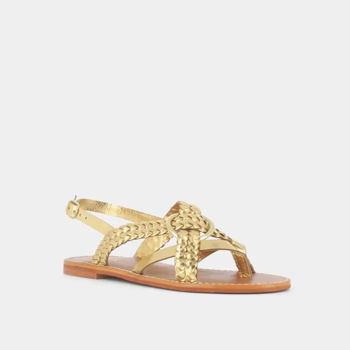 Women Sandals Jonak Woven Flat Sandals