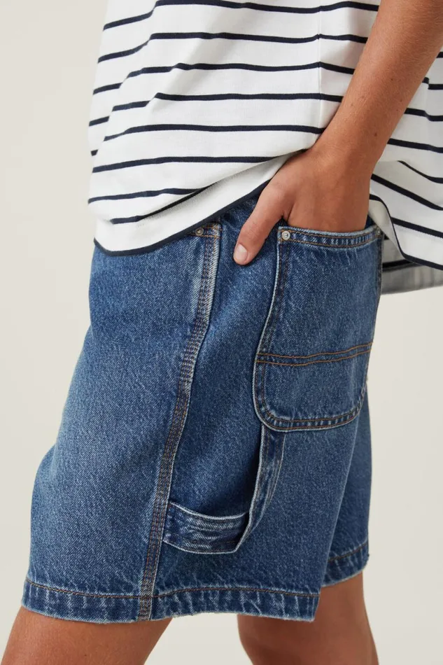 Women Skirts and Shorts Cotton On Relaxed Denim Short Lunar Bluecarpenter