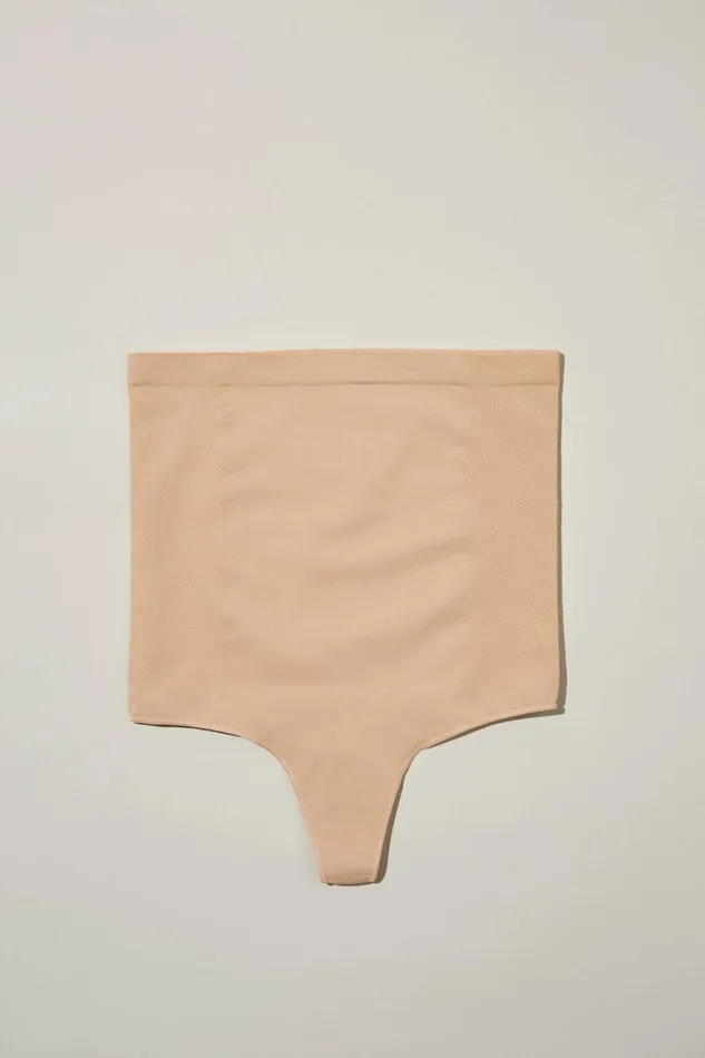Women Solutions Cotton On Seamless Shapewear High Waist G String Brief Frappe