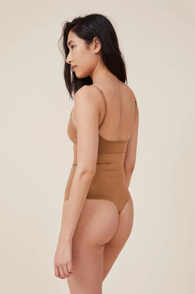 Women Solutions Cotton On Seamless Shapewear High Waist G String Brief Maple Sugar