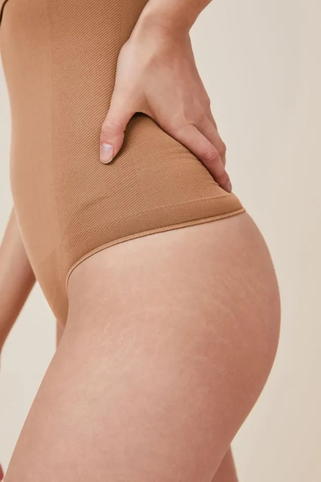 Women Solutions Cotton On Seamless Shapewear High Waist G String Brief Maple Sugar