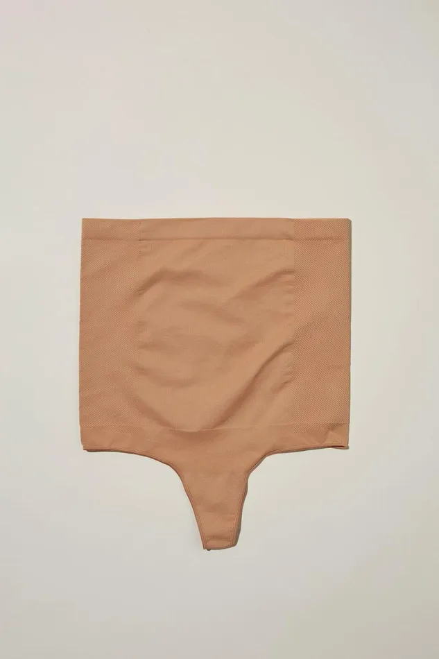 Women Solutions Cotton On Seamless Shapewear High Waist G String Brief Maple Sugar