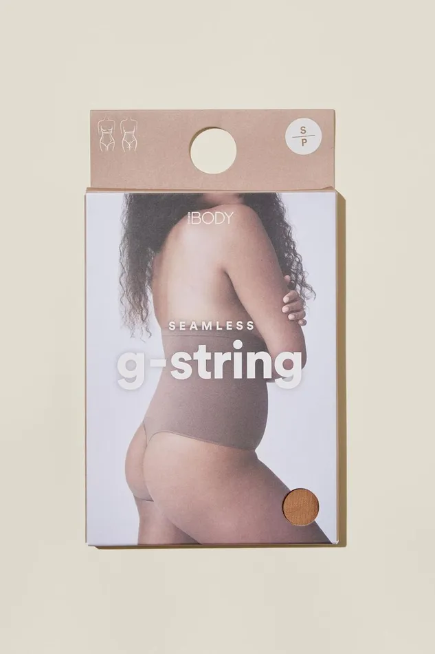 Women Solutions Cotton On Seamless Shapewear High Waist G String Brief Maple Sugar