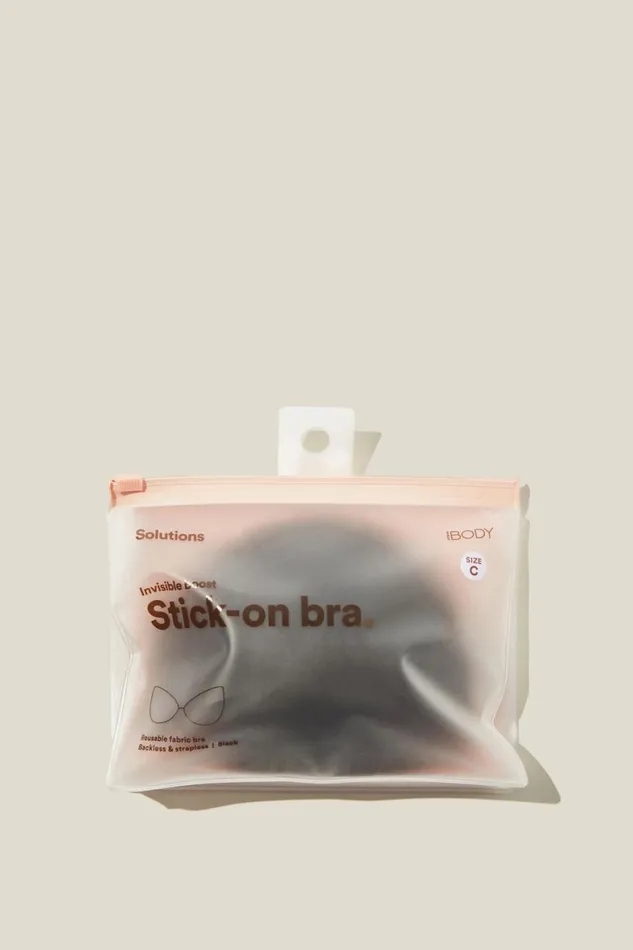 Women Solutions Cotton On Stick Em Up Bra Black