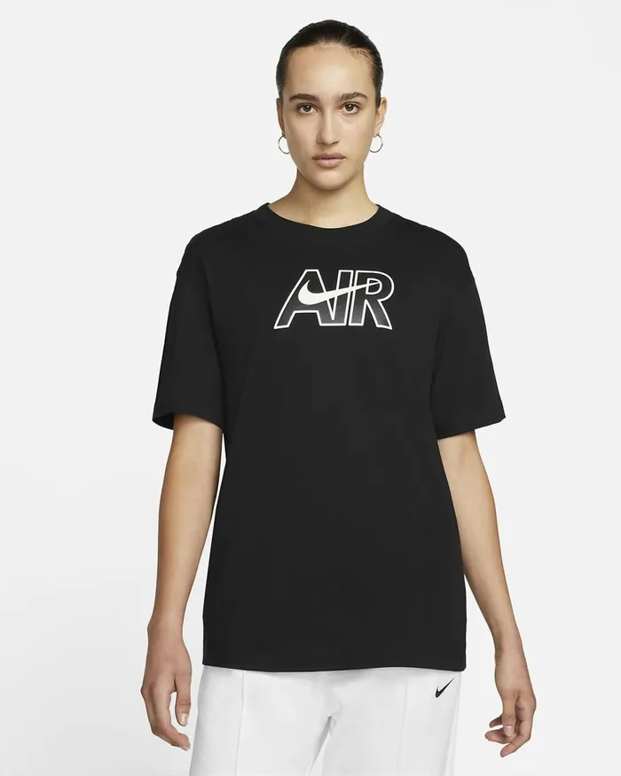 Women Sportswear Black Nike Tops And TShirts