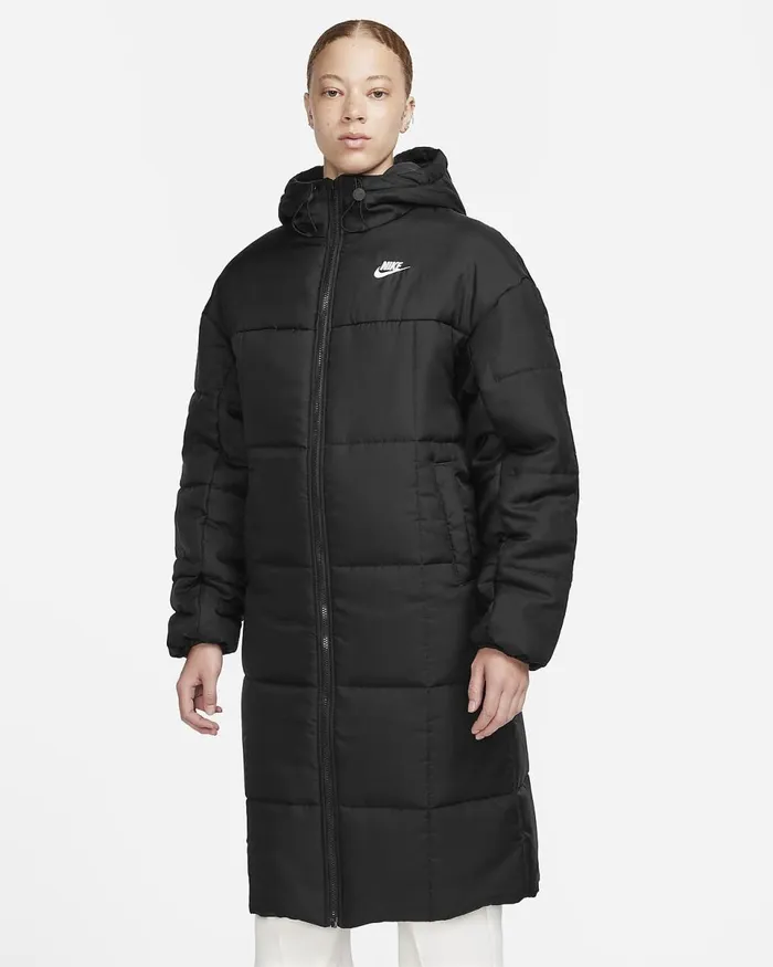 Women Sportswear Classic Puffer Blackwhite Nike Jackets