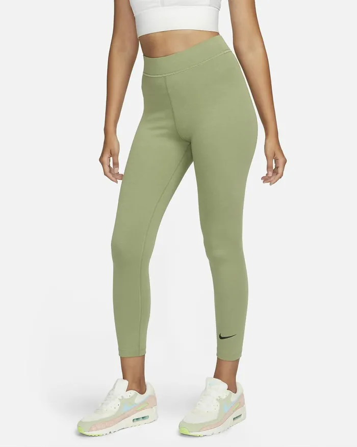Women Sportswear Classics Oil Greenblack Nike Leggings