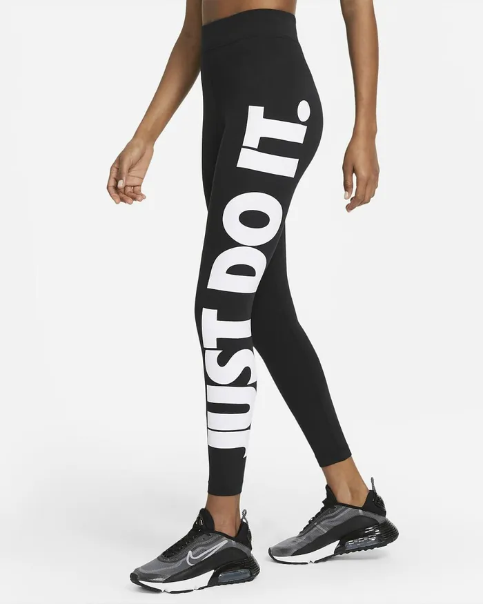 Women Sportswear Essential Blackwhite Nike Leggings