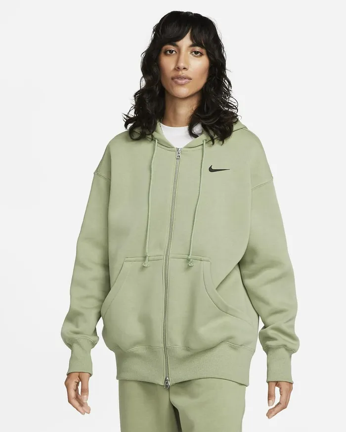 Women Sportswear Phoenix Fleece Oil Greenblack Nike Matching Sets