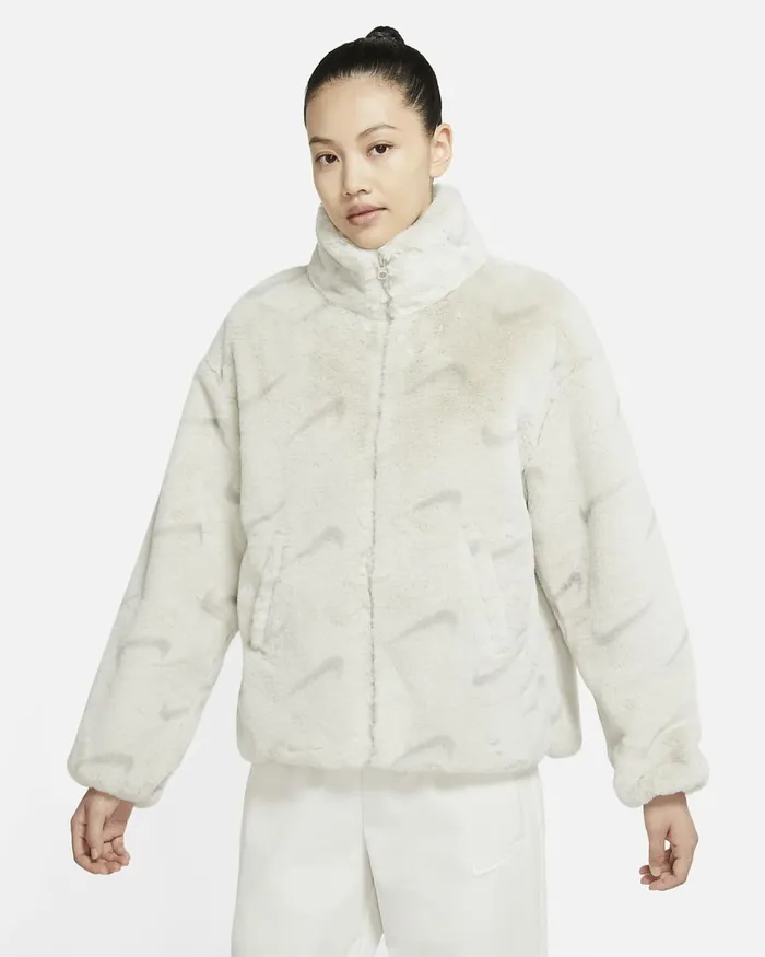 Women Sportswear Plush Light Bonelight Iron Orelight Iron Ore Nike Jackets