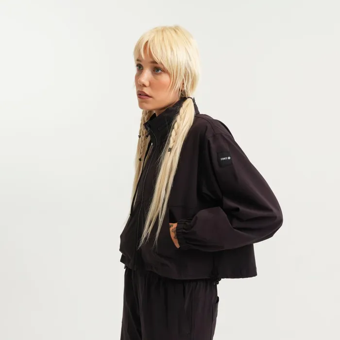 Women Superfly Athletic Jacket Black Stance Hoodies and Jackets