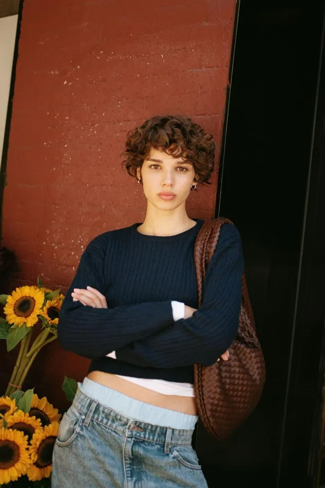 Women Sweaters and Cardigans Cotton On Everfine Cable Crew Neck Pullover Winter Night