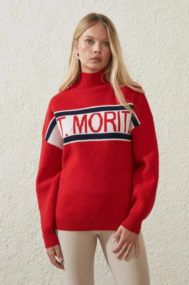 Women Sweats and Hoodies Cotton On Active Knit Mock Neck Jumper Coconut Milkapres Red Women Sweats and Hoodies Cotton On Active Knit Mock Neck Jumper Coconut Milkapres Red