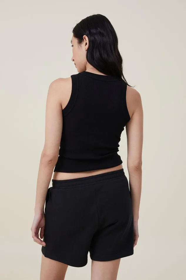 Women Sweats and Hoodies Cotton On Classic Fleece Short Black