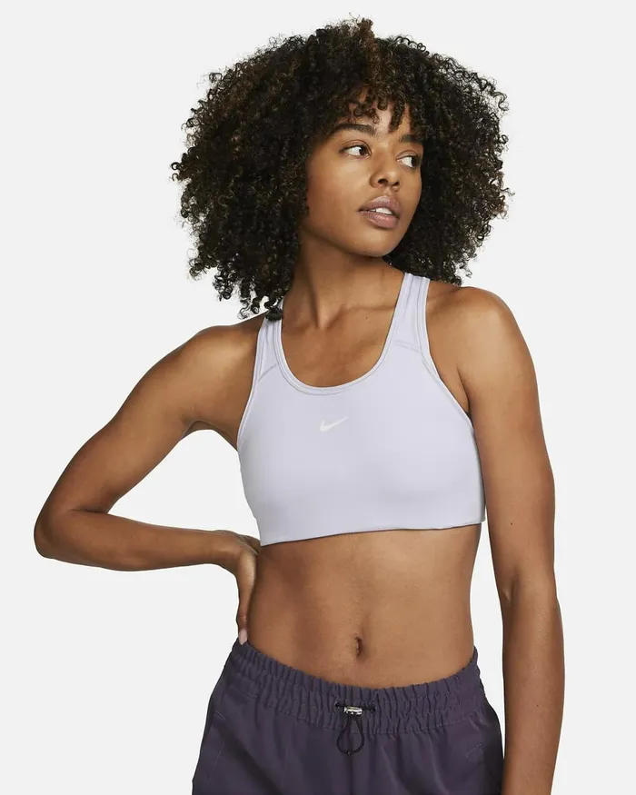 Women Swoosh Oxygen Purplewhite Nike Sports Bras